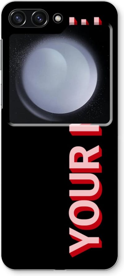 Gepersonaliseerd - Case Company® - Hoesje geschikt voor Samsung Galaxy Z Flip5 hoesje - Namecase - Soft Cover Telefoonhoesje - Bescherming aan alle Kanten en Schermrand