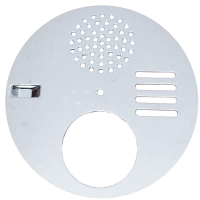 Bijenkorf Ingang - Ventilatie Schijf - Bijenteelt Beheer - Roestvrij Staal - 12.5 cm Diameter - Zilver