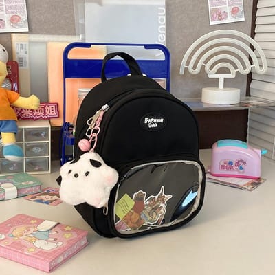 Japanse Ins Transparante Bar Pijn Tas Rugzak College Meisje Zomer Nieuwe College Student Mini Schooltas single package