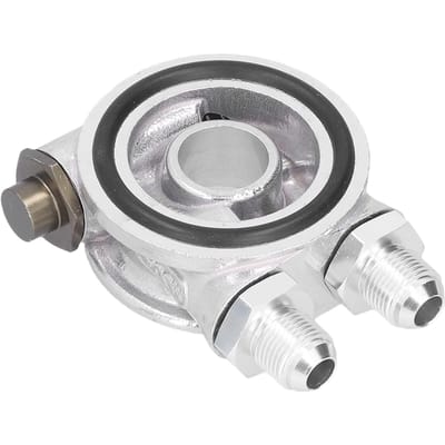 Oliekoeler Filter Sandwichplaat Thermostaat Adapter Set AN10 M18x1.5mm Fitting Universeel voor Auto