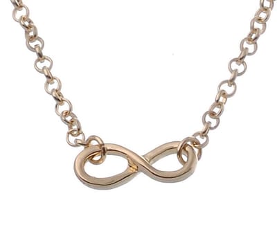 Behave® Ketting - Infinity Teken - Nikkelvrij - Verstelbaar