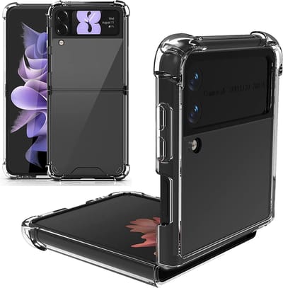 Hoesje Geschikt Voor Samsung Galaxy Z Flip 3 Silicone hardcase silicone hoesje - Z Flip 3 backcover - Hoesje Geschikt Voor Samsung Galaxy z Flip 3 hoesje - z Flip 3 transparant hoesje
