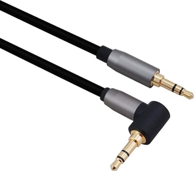 Anschlusskabel, Klinke 3,5mm Stecker/Stecker 90�, PREMIUM, 2,0m, schwarz