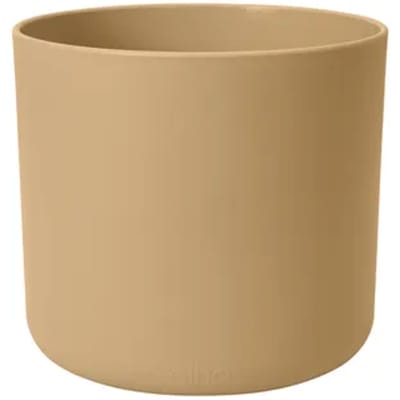 Elho Bloempot B.for Soft - Kunststof - Goudkleurig Zand - Diam.14xh12,5cm