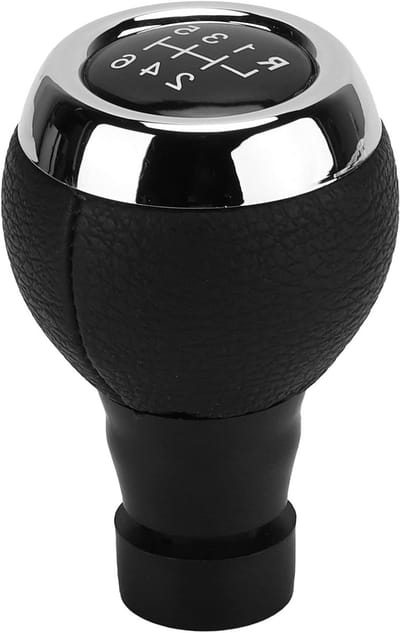 Pookknop 6 Versnellingen - Schakelknop Auto - Verbeterde Rijervaring - Nauwkeurig Schakelen - 8.7 x 5.5 cm - Zwart