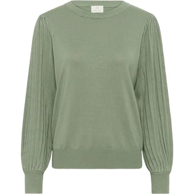 Kaffe KAlone Knit Pullover Dames Trui - Sea Spray