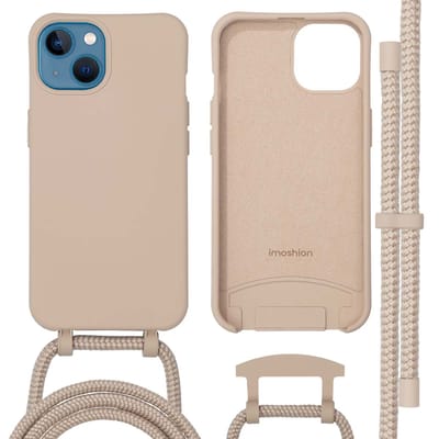 imoshion Hoesje - Geschikt voor iPhone 13 - Color Backcover met afneembaar koord geschikt voor MagSafe - Nude
