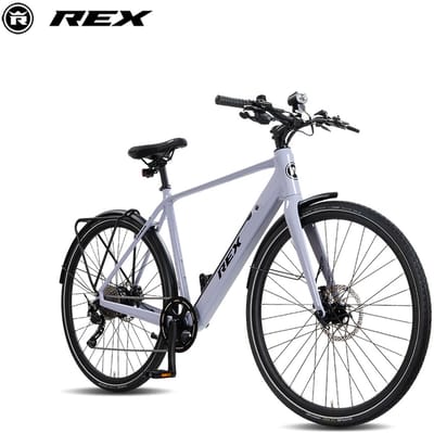 Rex Carbon City Elektrische Fiets - 28 inch elektrische fiets unisex- stadsfiets - Achtermotor 250W - SHIMANO 11 Versnellingen - voor dames en heren