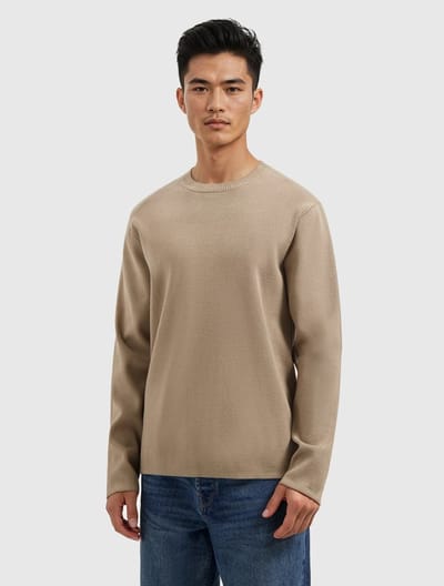 Pure Path Heavy Knit Sweater Taupe (25030811 - 53)