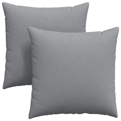 vidaXL - Zitkussens - 2 - st - Stof - Lichtgrijs - 80 - x - 80 - cm