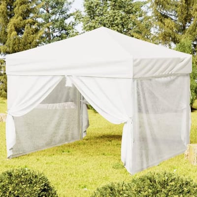 Opvouwbare Partytent - Feesttent Paviljoen - Buitenfeesten Organiseren - Waterdicht UV-bestendig - 3 x 3 m - Wit