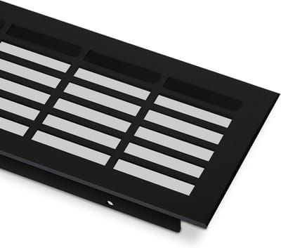 Ventilatierooster aluminium zwart geëloxeerd 900 mm