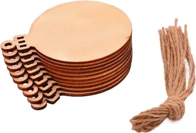 ProductGoods - Houten kerstballen - Kersthangers - Zelf in te kleuren - Set van 10 stuks