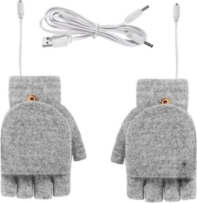Elektrische Handschoenen - USB Oplaadbaar Design Voor Dames En Heren - Verwarmde Winterhandschoenen - Grijs