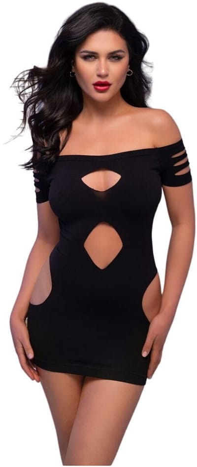 Chilirose - Cr 4671 Dress Black S/M