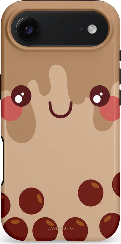 Casetastic hoesje geschikt voor Apple iPhone Air - MagSafe - Dubbellaagse bescherming - Smeltende choco bolletjes - Fashion Case - Beige Bordeaux