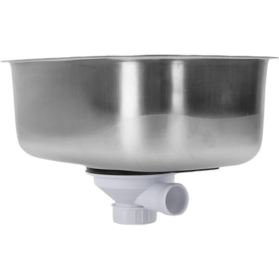 Camper Spoelbak Roestvrij Staal   Enkele Kom Camper Spoelbak Wasbak voor Auto's Boten Campers Jachten 12.6x8.66x4.72 inch gray