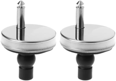 Dailygoods - Quick Release toiletbril bevestigingen - Toiletbril scharnieren - Roestvrij staal - 5,5 cm - Top fittingen - Geschikt voor blinde gaten -