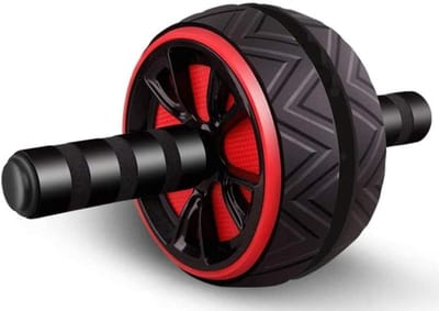 Buikwiel met Rebound - Core Trainer - Buikspieren Trainen - Automatische Rebound Functie - 3.5 Inch Wiel - Rood