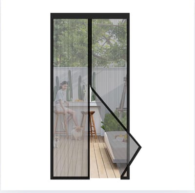 Robuust Katveilig Deurgordijn met Magneetstrip – Geluidsdempende Sluiting, 95 x 210 cm, Duurzaam en Scheurvast