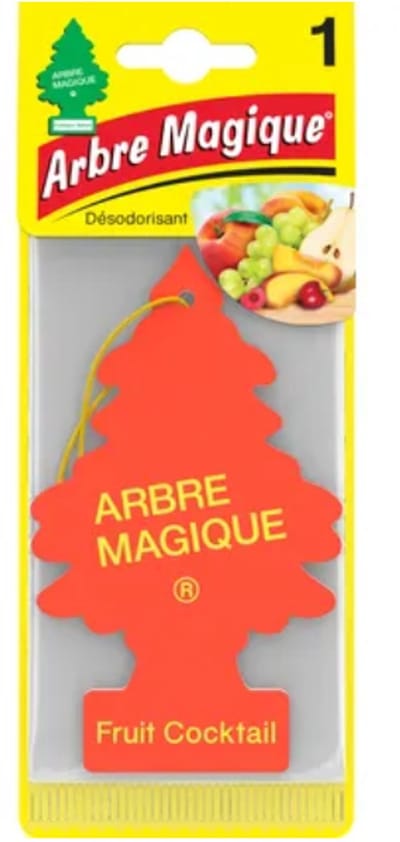 Fruit Cocktail Arbre Magique Geurboom Luchtverfrisser voor in de auto – Car Parfum – Geurboompje – Geurbooster – Wonderboom – Geurverfrisser – Nieuwe Auto – Autogeur – Autoparfum – Geurblad - Zomer Fris - Vruchtenmix - Gemengd fruit