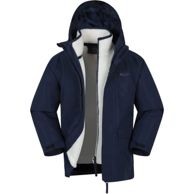 Mountain Warehouse Kinder/Kinder Creek 3 in 1 Waterdichte Jas (Marine)