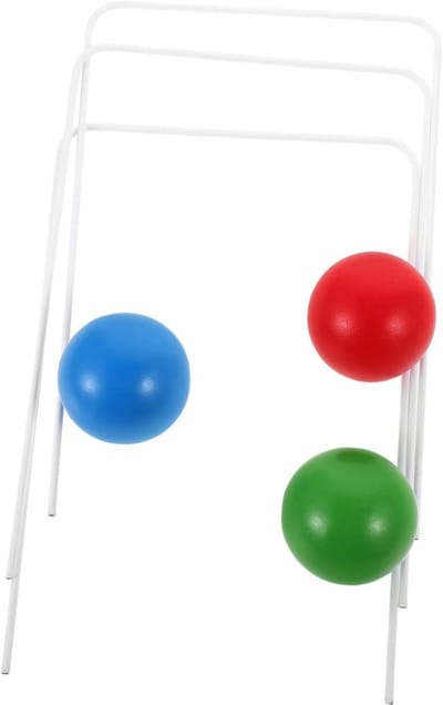 Gazon Spel Set - Buiten Speelgoed - Familie Vermaak - Duurzaam Hout En Metaal - 4.50X4.50X4.50CM - Diverse Kleuren