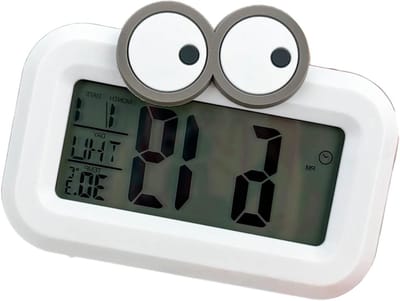 Digitale Wekker - Bureauklok Nachtlampje - Zacht Wakker Worden - Groot LCD Display - N.v.t. - Wit