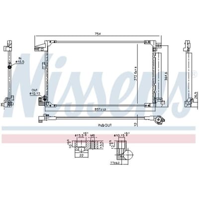 Condensator, airconditioning NISSENS 940976