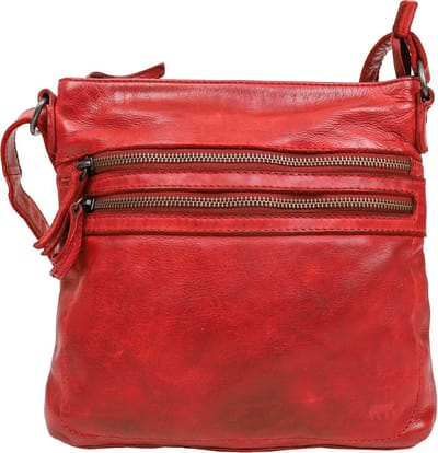 Bear Design Luna Leren Schoudertas - Rood