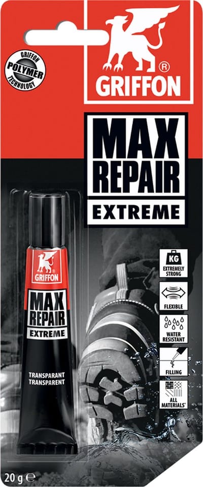 Griffon MAX REPAIR EXTREME 20gr tube transparant