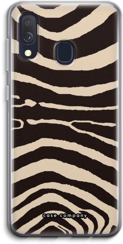 Case Company® - Hoesje geschikt voor Samsung Galaxy A40 hoesje - Arizona Zebra - Soft Cover Telefoonhoesje - Bescherming aan alle Kanten en Schermrand