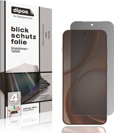 dipos – Matte Privacy Screenprotector geschikt voor Oppo Find X9s | Anti-Spy Beschermfolie