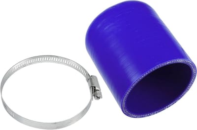 Universele 70mm siliconen stop voor zuigslang met klem, ideaal voor waterdoorvoer en koeling motoren, blauw
