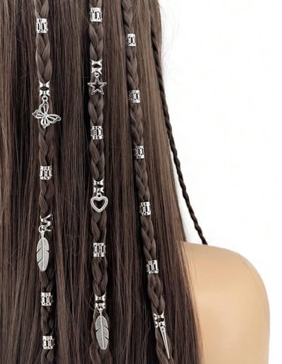 Haarringen - haarringen set - haarringetjes - haarbedels - haaringen haarbedels - Braid ringetjes - Haar vlecht ringen - Haar Kralen - Haarringen dreadlock kralen - Kraaltjes / Clips - Haar Accessoires Vrouwen - Vlecht accessoires - Hair Beads Gold