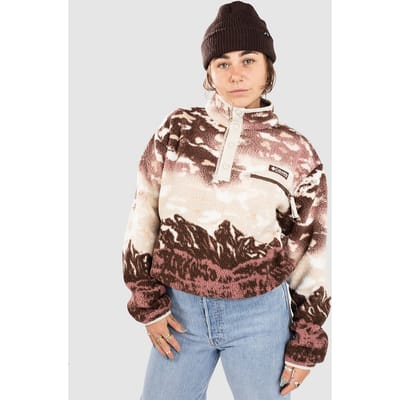 Columbia Helvetia II Printed Cropped Half Snap Half-Zip Fleece Trui patroon