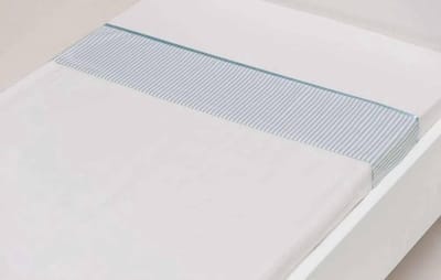 Briljant Baby Jenny - Katoen - Kinderlaken - Wiegje - 75x100 cm - Light Blue