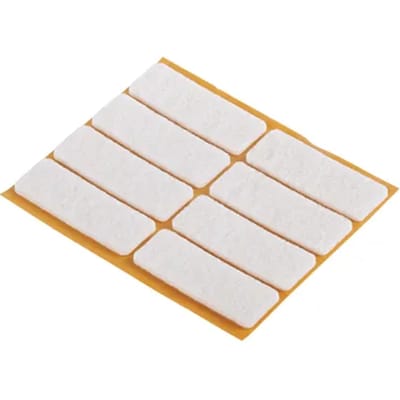 Fix-o-moll Viltpad - Zelfklevend - Vilt - 16x44mm - Rechthoekig - 8 Stuks