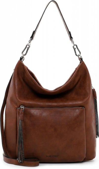 SURI FREY Shopper Schoudertas Lotty Crossover Bag Cognac Bruine