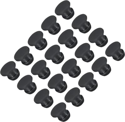 Siliconen Klikbare Stoppen - Gatstoppers Rubber - Afsluiten Paneel - Verzonken Type - 8 mm Diameter