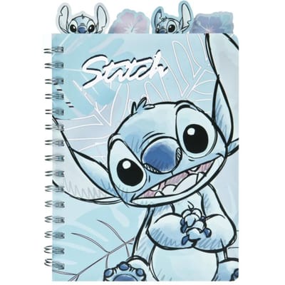 Spiraal Notitieboek - A5 - Stitch - blauw