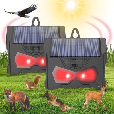 2 Stuks Zonne-energie Kattenafweer - Effectief Afweermiddel voor Huisdieren