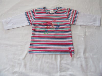 dirkje , meisje, t-shirt lange mouw , streep , journey , 9 maand 74