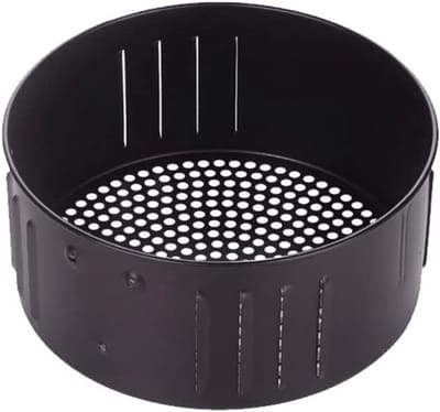 Airfryer Mand - Vervangende Accessoires - Lekker Koken - Specifieke Capaciteit - 21 x 21 x 13 cm - Zwart