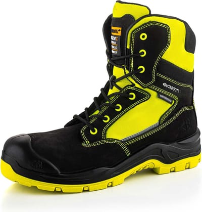 Buckbootz BuckzViz BVIZ1BKYL high viz veiligheidsschoen met rits zwart/geel maat 40