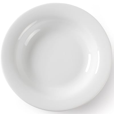 OPTIMA soepbord, wit porselein, diameter 220 mm, set van 1 - Hendi 770863