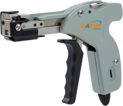 Roestvrijstalen Kabelbinderpistool - Professioneel Trek- en Snijgereedschap voor Snel Bevestigen en Automatisch Snijden van Kabelbinders