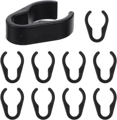 Dailygoods- Microfoonkabelhouder 10 Stuks - Robuuste/Flexibele Kabelklem - Compatibel met Microfoonstandaarden - Eenvoudig Ontwerp - Bescherming tegen Wiebelen - Kabelclip