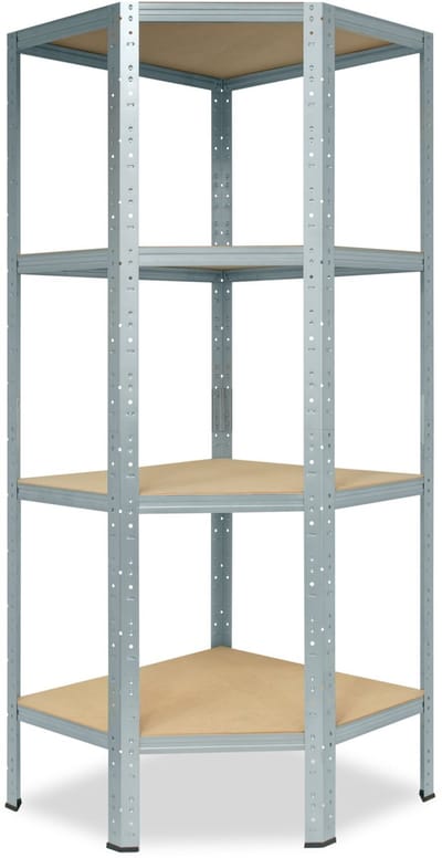 Shelfplaza HOME hoekstelling - 155x90x60 cm - verzinkt - 4 planken
