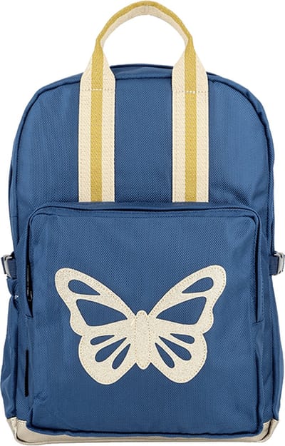 Caramel & Cie Rugzak Midden - Vlinder blauw